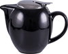 AVANTI Camelia Ceramic Teapot, Pitch Black, 15285.