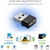ASUS USB-AC53 Nano, AC1200 Dual Band USB WiFi Adapter, Black.