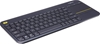 LOGITECH K400 Plus Wireless Keyboard with Trackpad, Black. NB: Used.