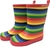 SKEANIE Kids' Natural Rubber Gumboots, Size: 20 EU, Rainbow Stripe. Buyers