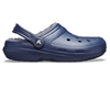 CROCS Unisex Classic Lined Clog, US 12M, Navy, 203591.  Buyers Note - Disco