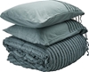 LINEN HOUSE Dunaway Petrol, KB Quilt Cover Set, POLH010097.  Buyers Note -