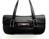 BVLGARI Black Pebbled Leather Bag