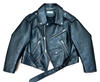 BALENCIAGA Biker Black Calf Leather Jacket, size 40