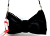 Valentino Garavani Double Bow Crossbody Bag, black satin bow style