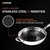 FRIELING USA BC232 Black Cube Hybrid Stainless/Nonstick Cookware Wok with H