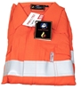 4 x WS Workwear Hi-Vis Drill Coverall with Reflective Tape, Size 94l, Orang