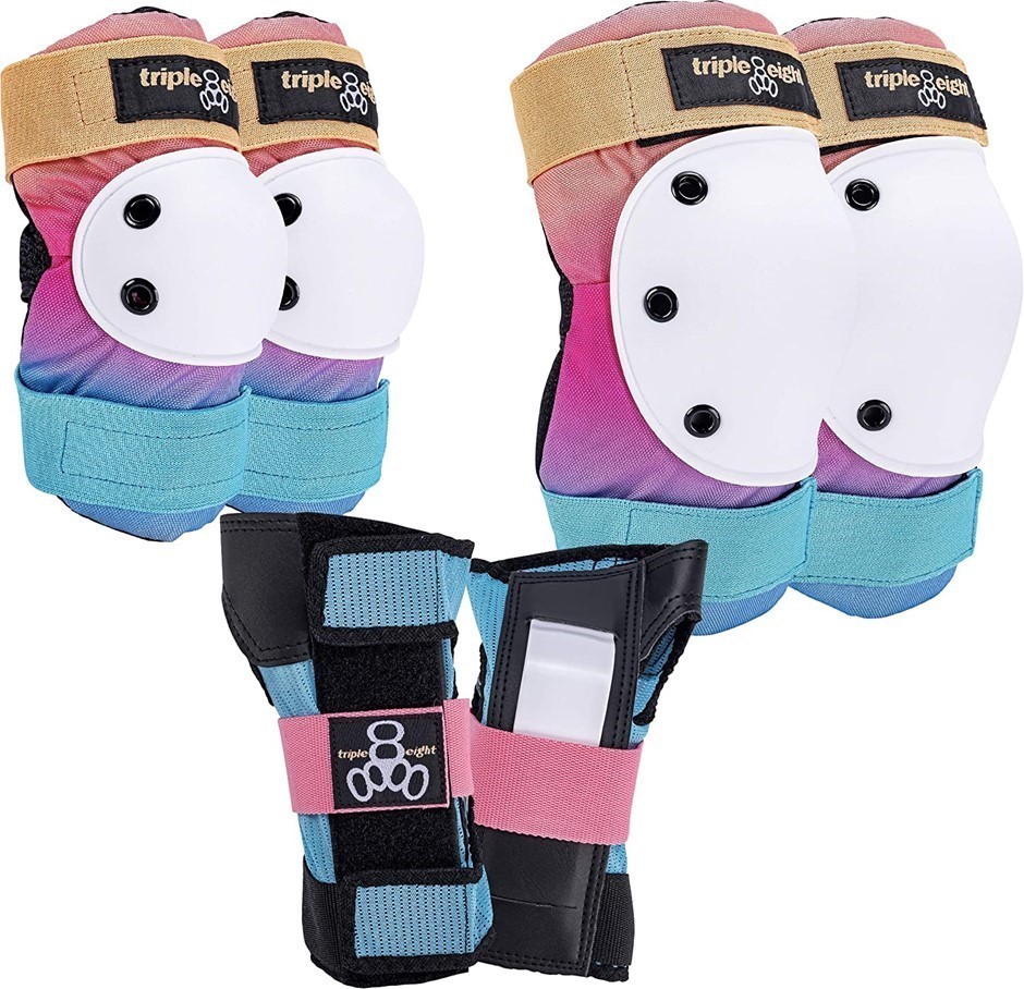 TRIPLE EIGHT Saver Series Protective Pad Set, Size S, Colour: Sunset. Buye