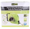 2 x CORD TECH Heavy Duty Workshop Electric Lead Reels 15M w/ Auto Rewind, L