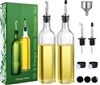 Pack of 2 x MOTYYA Glass Olive Oil & Vinegar Dispenser Bottle Set with Pour