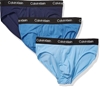 3pk CALVIN KLEIN Men's Stretch Hip Briefs, Size L, 95% Cotton, Peacoat/Delf