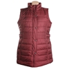 WEATHERPROOF Women's Long Down Vest, Size L, 100% Polyester, Merlot.  Buyer