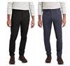 2 x SIGNATURE Men's Stretch Tech Pant, Size 40x32, 58% Cotton, Navy & Black