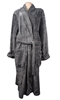TOMMY BAHAMA Men's Plush Robe with Pockets, Size L/XL, 100% Polyester, Blac