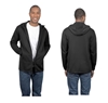 SIGNATURE Men's Hooded Fleece Jacket, Size L, Black. NB: has been worn w/ l