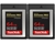 2 x SANDISK 64GB Extreme PRO CFexpress Card Type B, SDCFE-064G-GN4N NB: Sea