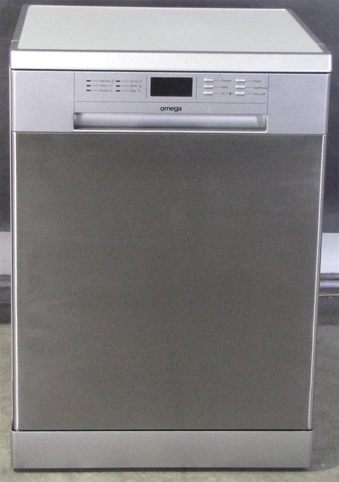 Omega 60cm Stainless Steel Freestanding Dishwasher (ODW702XB) Auction