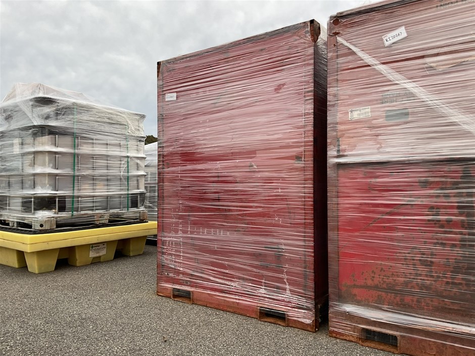 Red Metal Container Auction (0068-9052833) | Grays Australia