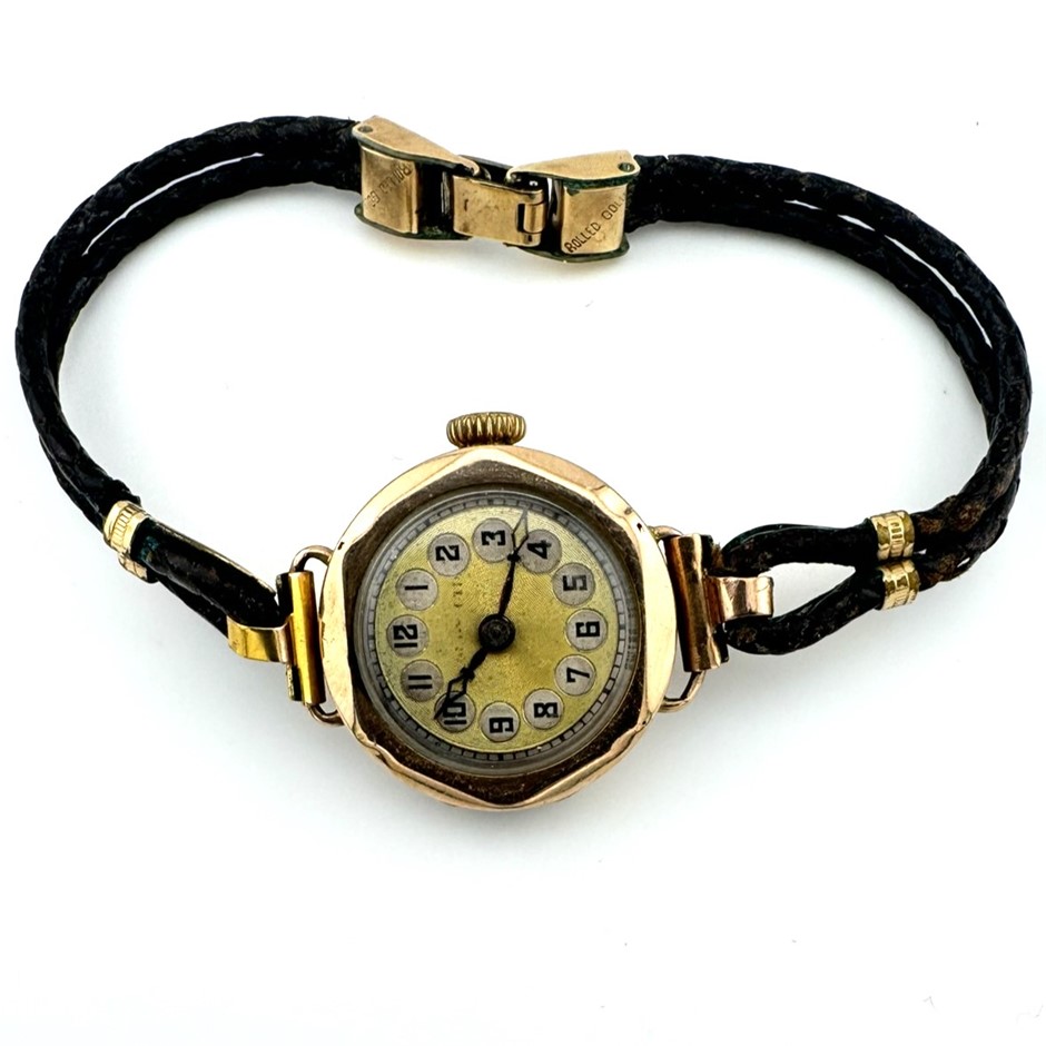 No Reserve 1930's Rolex Prima 9ct Rose Gold 21mm Watch