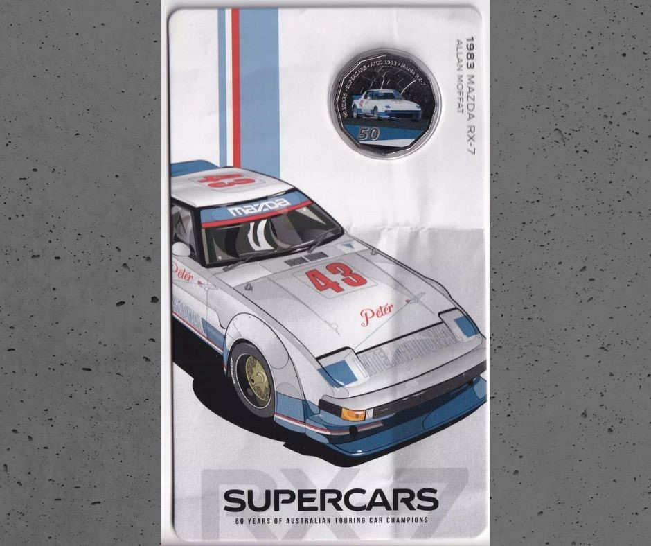 AUSTRALIAN: 2020 50 CENT SUPERCARS 1983 MAZDA RX-7 ALLAN MOFFAT ...