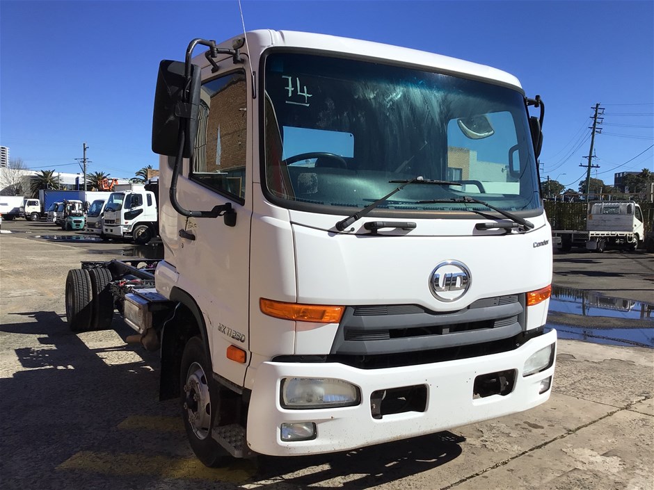 No Reserve 2013 UD Condor MK11 250 4 x 2 Cab Chassis Truck