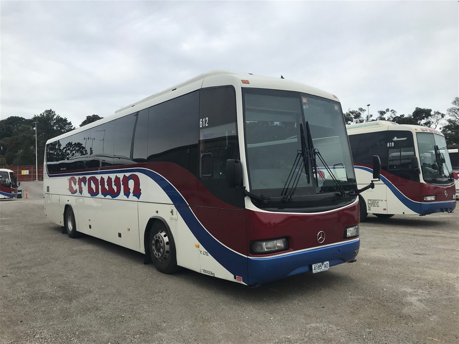Mercedes, Mitsubishi, and Toyota Commercial Passenger Busses