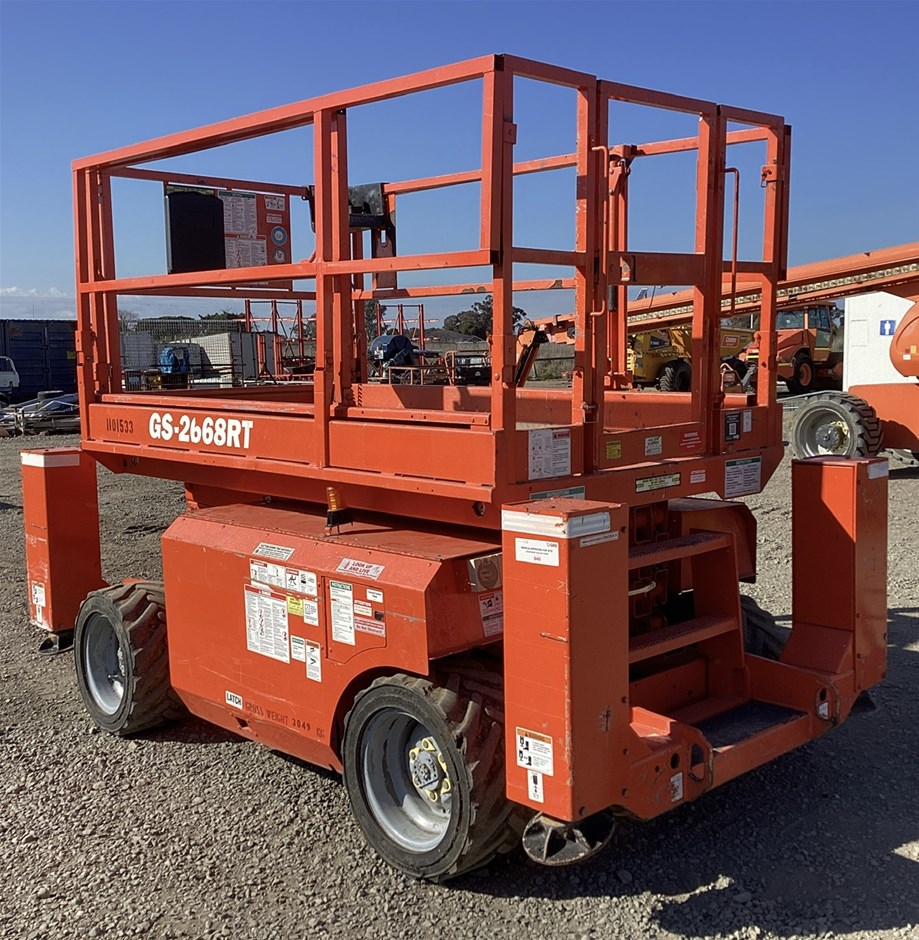 2008 GENIE GS-2668RT Scissor Lift Auction (0004-3030012) | Grays Australia