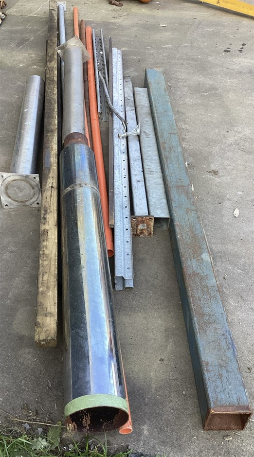 Assorted Metal, Wood and Pipe