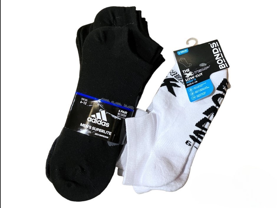 8pk Pairs CHAMPION Men's Crew Socks, Size 6-10, Cotton, White (WIT), SXRT8G