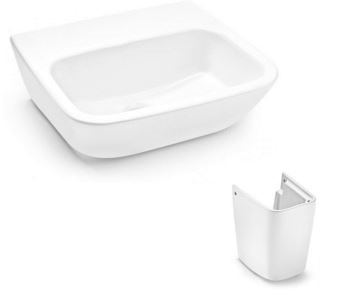 Wall hung basin and Shroud (No plug & waste)