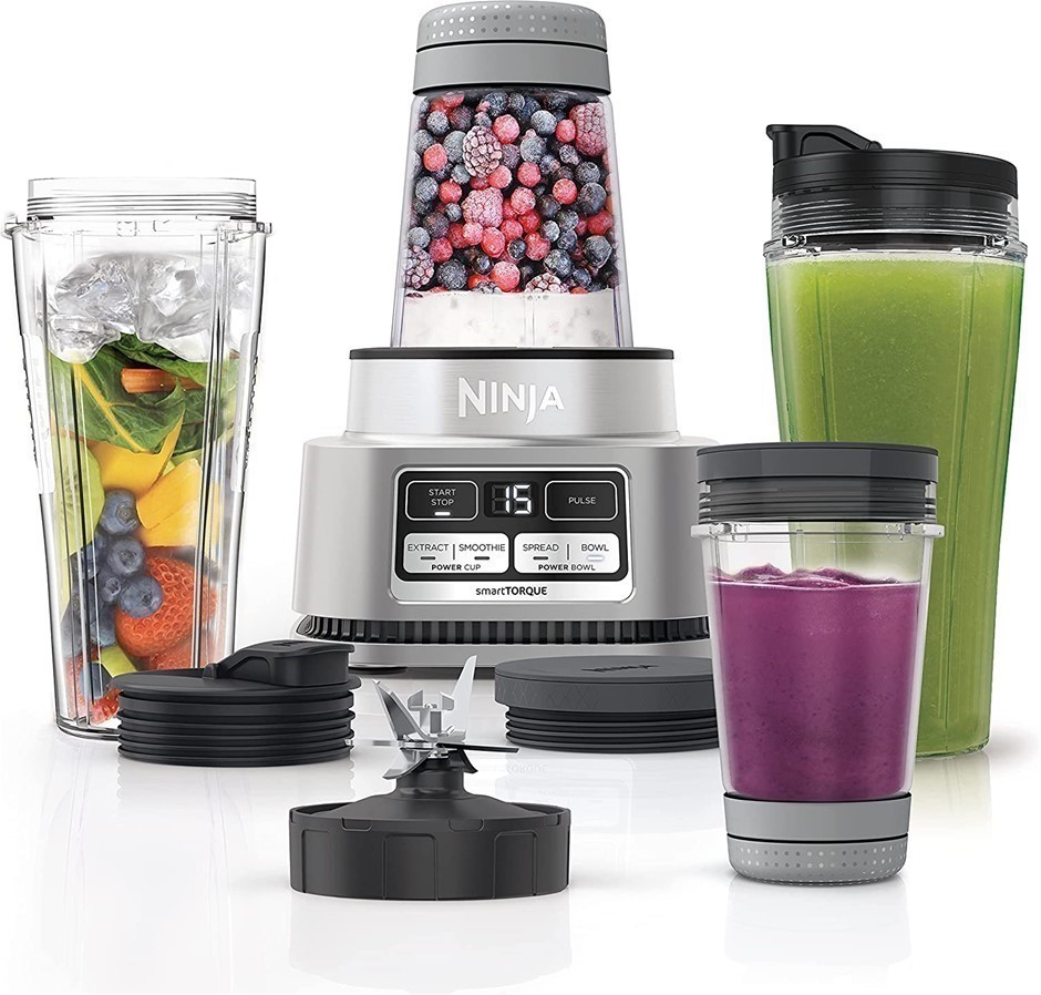 NINJA  Foodi Power Nutri Duo, Grey, Model: CB102. NB: Minor Use.