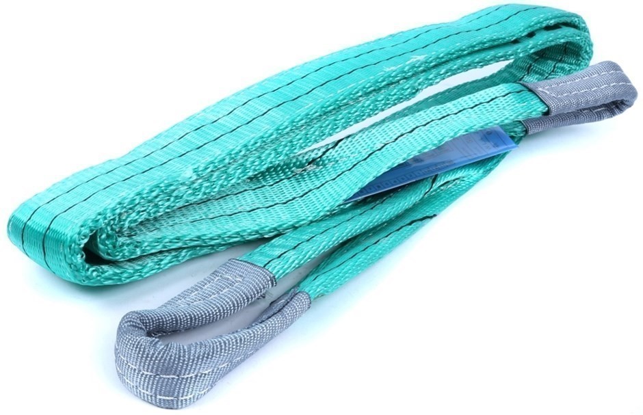 2 x Flat Webb Lifting Slings, WLL 2000kg x 1.5M (with Test Cert).  Buyers N