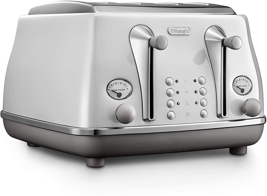 DE'LONGHI Authentic Italian Design Toaster With Heating, Defrosting And ...