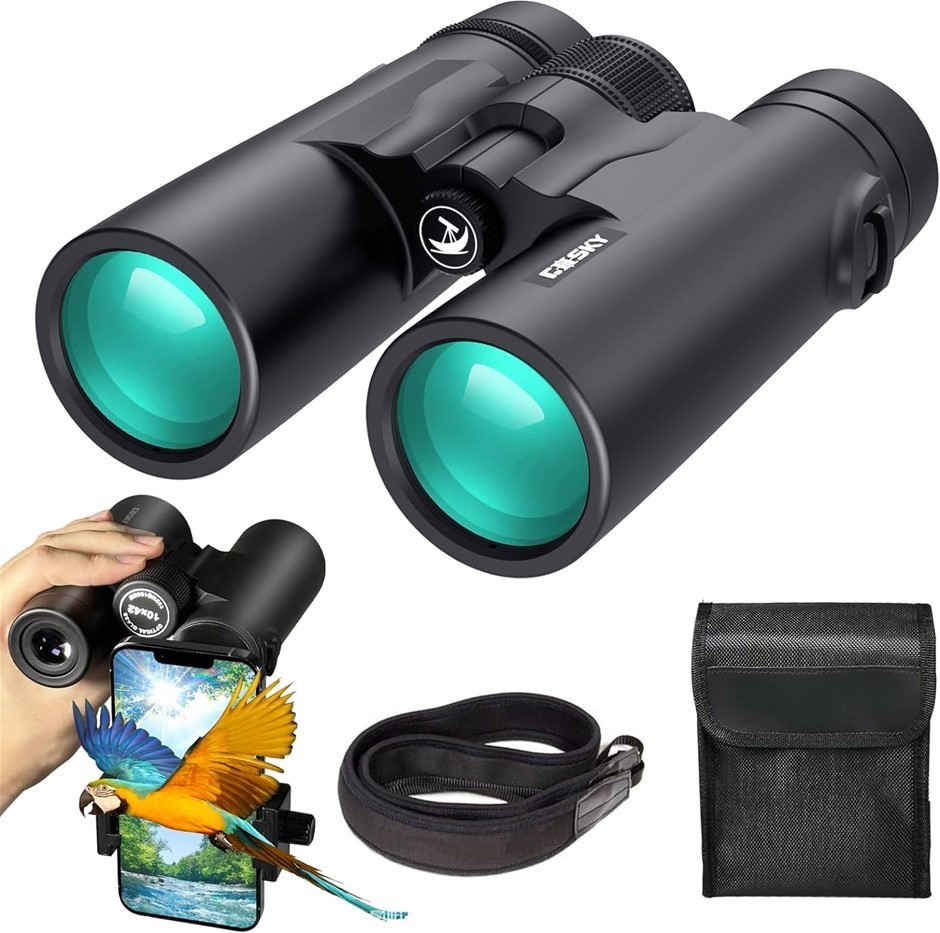GOSKY 10x42 Binoculars for Adults, HD Professional Compact Binoculars with