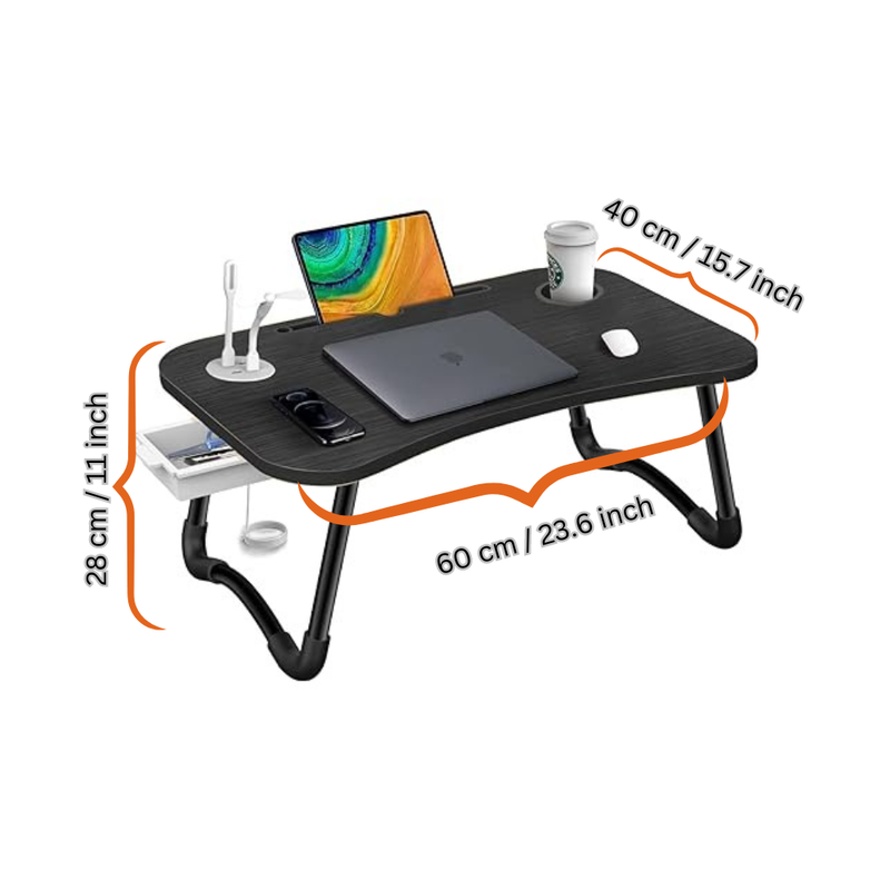 Laptop Desk Bed Table Tray Folding Breakfast Table Portable Standing Desk