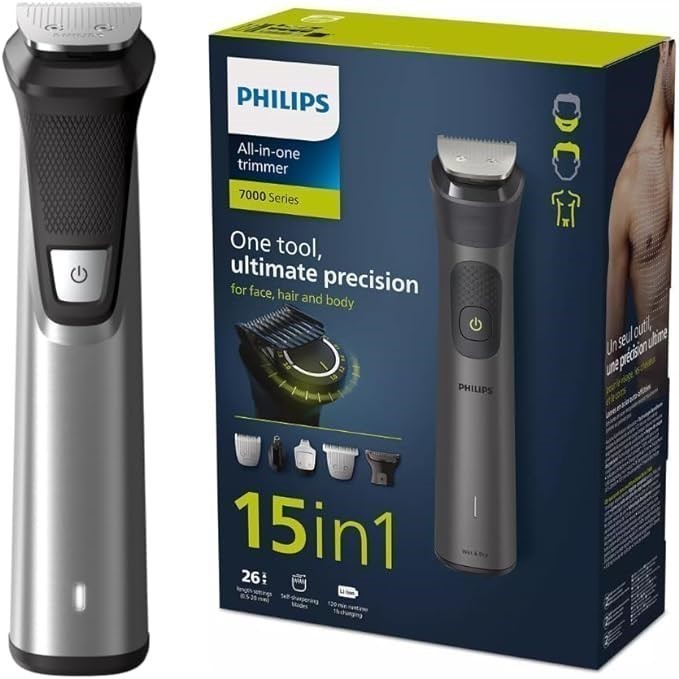 PHILIPS AllinOne Series 7000, 15in1 Face, Hair and Body Trimmer