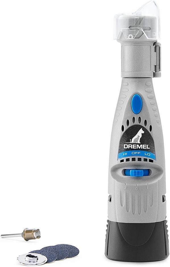 DREMEL Pet Nail Grinder, Quiet Electric Dog Nail File Care Set.