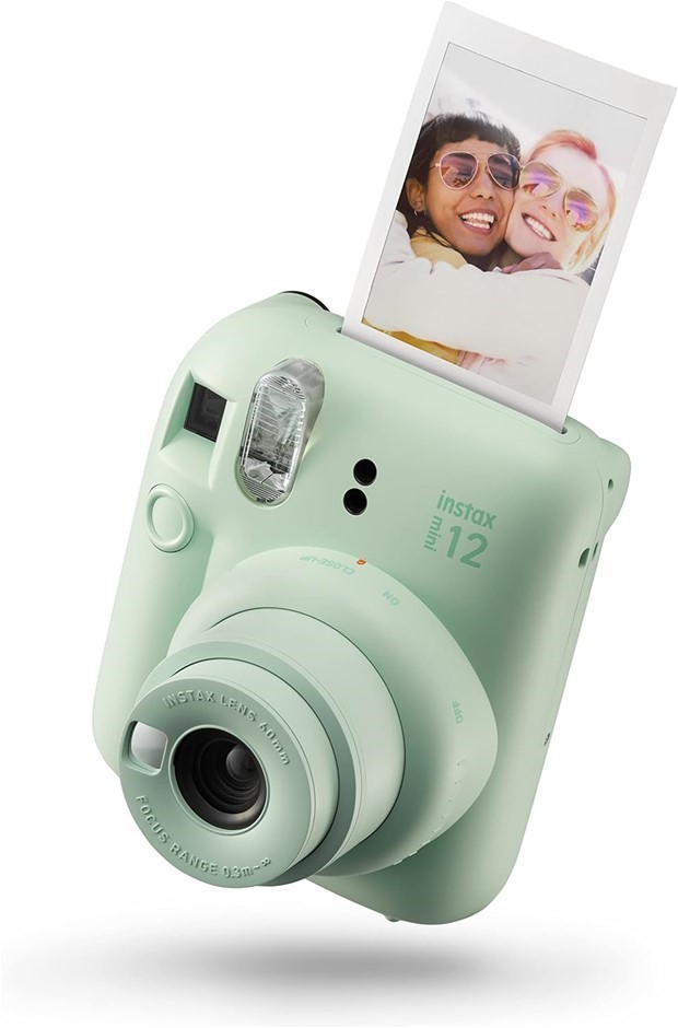 INSTAX Fujifilm Mini12 Instant Camera Mint Green. NB: Minor Use, Not In Ori