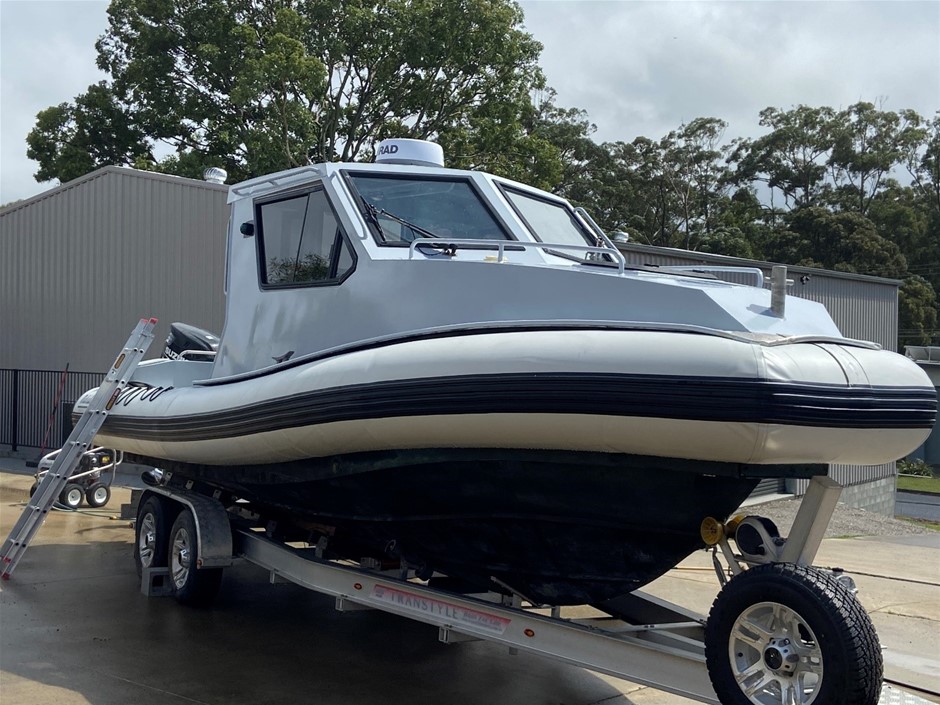 WOODY MARINE FABRICATION NAIAD 7.7M RIGID HULL INFLATABLE