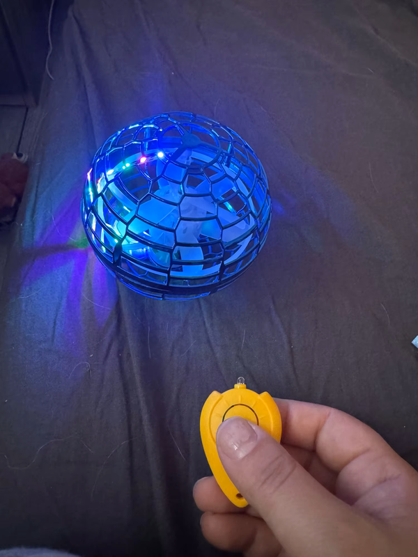 LED Flying Ball Boomerang Spinner Toy