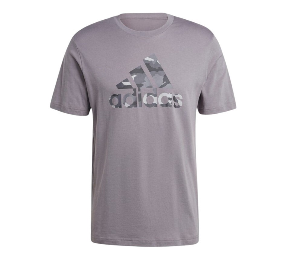 ADIDAS Men's Camo BOS Tee, Size AU M, 100% Cotton, GreyFour/Camo, IY0741.
