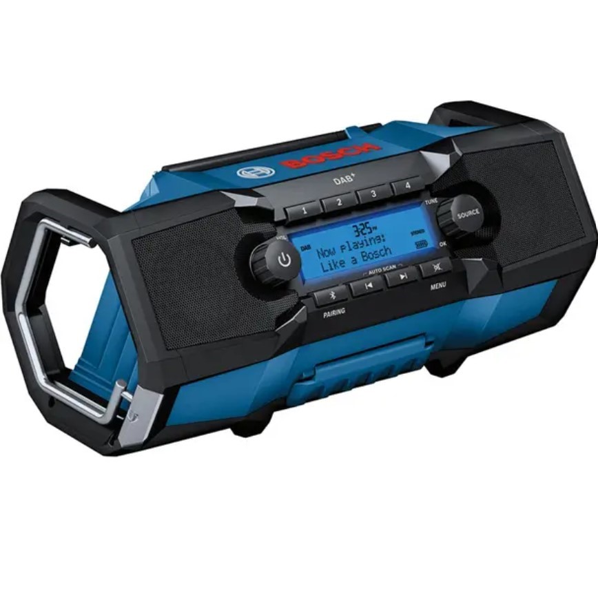 BOSCH 18V Bluetooth & DAB+ Worksite Radio, GPB 18V-2C. Skin Only.