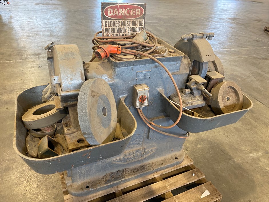 Thos Ryder & Son Industrial Double Grinding Wheel Unit Auction (0032 ...