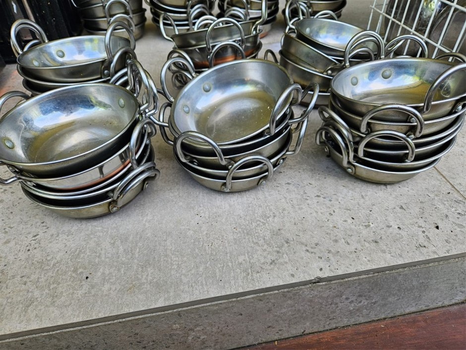 14x Assorted Stainless Steel Serving Dish with handles