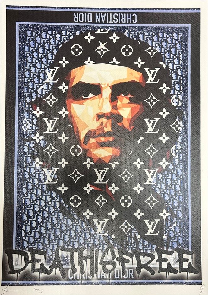売約済　売り切れ　DEATH NYC  世界限定100枚 ポップアート 現代アート　クリスチャンディオール Death NYC Signed Street Art Print 