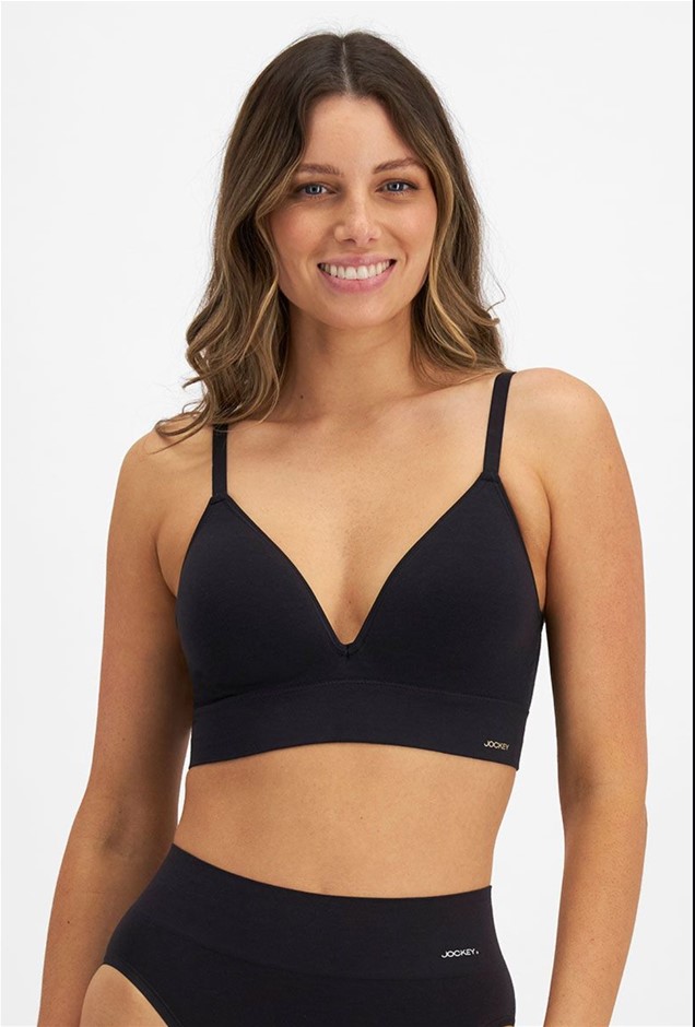 JOCKEY Skimmies Bralette, Size 14-16, Black NB: Minor Shop Soiling  Buyers