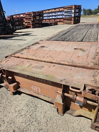40ft Flat Rack Shipping Container Platform Base Auction (0014-7054656 ...