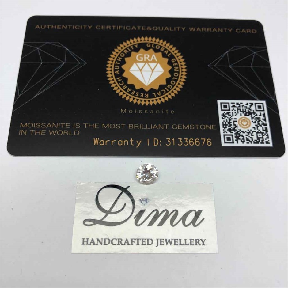 One Stone Moissanite Round 1.70ct (8mm)