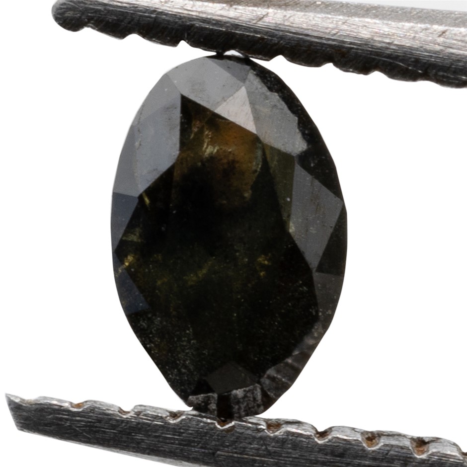 0.16ct Genuine Untreated Dark Green Diamond