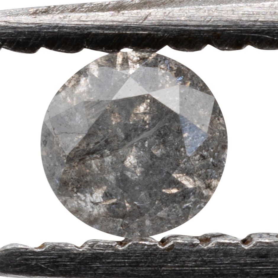 0.09ct Genuine Untreated Salt & Pepper Diamond